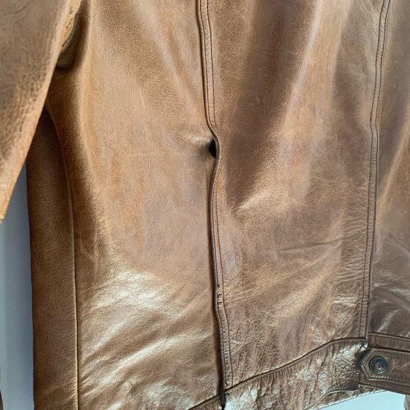 !Sold! Vintage Gap Brown Leather Womens Jacket - Picture 5 of 8